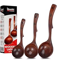 Boxiki Kitchen Wooden Tongs for Cooking - Nonstick Kitchen Salad Tongs for Serving Food, Grilling, Cooking, BBQ and Tossing Salad - Made of Natural Walnut Wood, Size 12-inch