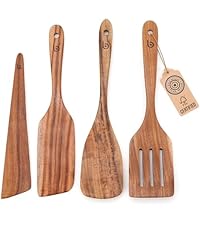 Premium Olive Wood Salad Tongs for Serving, 12 Inch Serving Tongs with 304 Stainless Steel Handle for Salad, Bread, BBQ, Pickles, Toaster & Kitchen Use