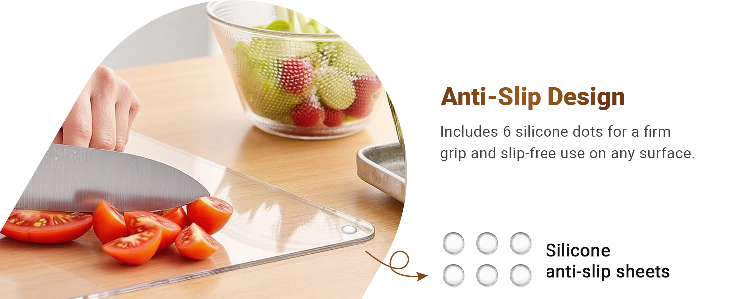 Acrylic Cutting Board with Counter Lip, 17.5x13.5 Inch Clear Cutting Boards for Kitchen Counter, Large Cutting Board Non Slip for Countertop Protector, Apartment Essentials Kitchen Decor Gifts