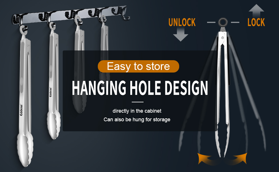 Tongs For Cooking - Heat Resistant 600 Degrees Metal Kitchen Tongs, Heavy Duty Stainless Steel Tongs - Perfect for Food, BBQ Set of 4, 7-9-12 &14 inch Grey