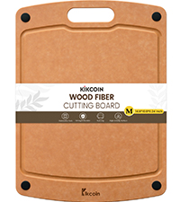 Plastic Cutting Boards for Kitchen, 3-Piece Large Cutting Board Set Dishwasher Safe Chopping Boards with Non-slip Feet and Juice Grooves, Kikcoin