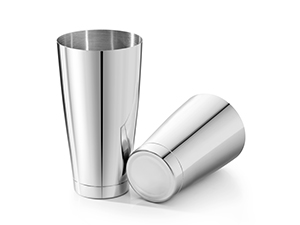 WOTOR Boston Cocktail Shaker Set, 18 oz & 28 oz Stainless Steel Weighted Shaker Tins, Metal Martini Shaker Drink Mixer for Bartending, professional Bar Tools for Bartender （Sliver）