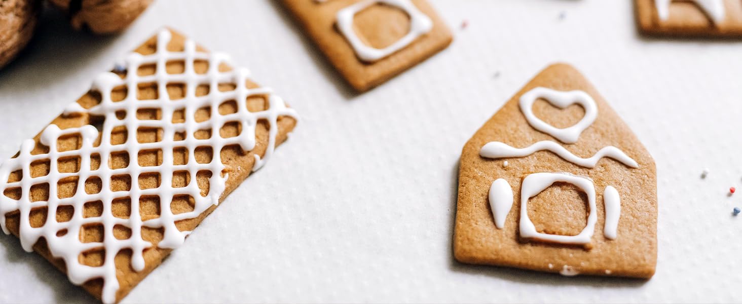 Rectangle cookie cutter ANCKNE Stainless Steel Rectangle Biscuit Molds Square Pastry Molds Fondant Cake Cookie Cutter Set 1 Inch Depth