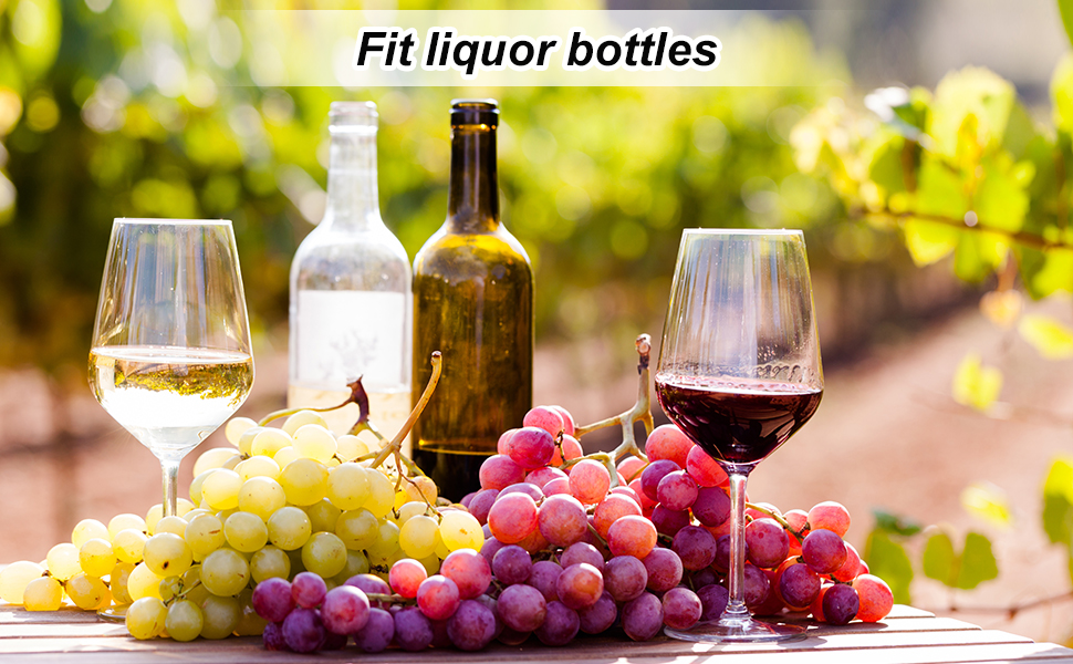 uxcell Stainless Steel Bottle Pourers, 2Pcs Olive Oil Spout with Rubber Dust Caps, Cork Design Wine Bottle Stoppers for Pours Liquid, Olive Oil, Wine, Vinegar, Most Liquor Bottles