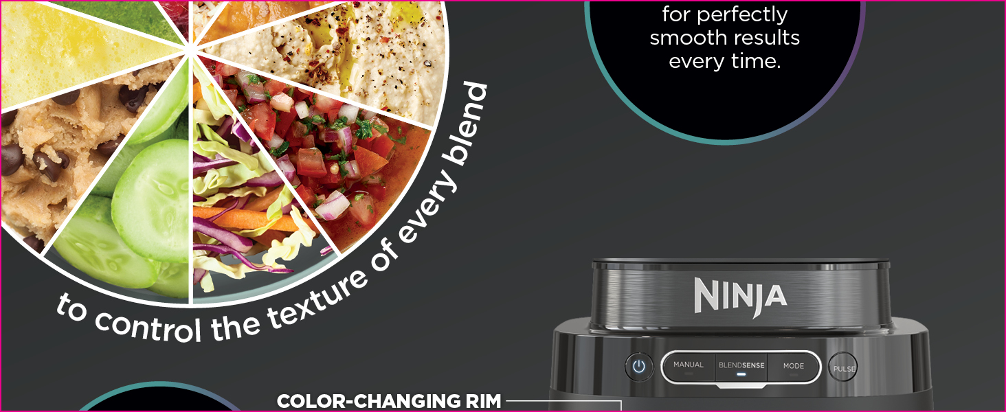 Ninja Kitchen System | All-in-One Food Processor & Blender | 8-Cup Bowl & (1) 24 oz. To-Go Cup BlendSense Tech | For Smoothies, Cookie Dough, Salsas, Cole Slaw & More | 1800 Peak Watt | Black | TB401