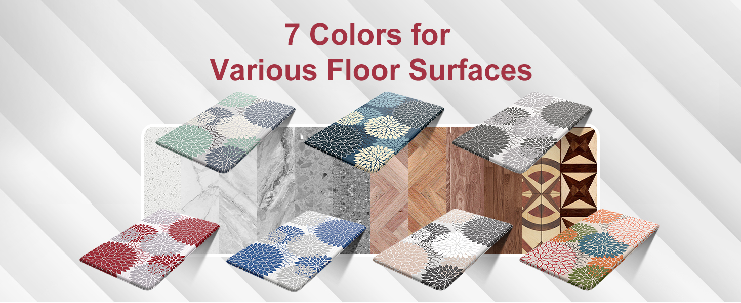 Anti Fatigue Kitchen Mats for Floor 2PCS,17