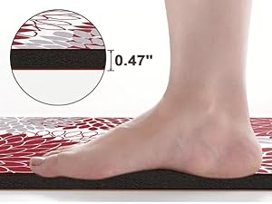 Anti Fatigue Kitchen Mats for Floor 2PCS,17