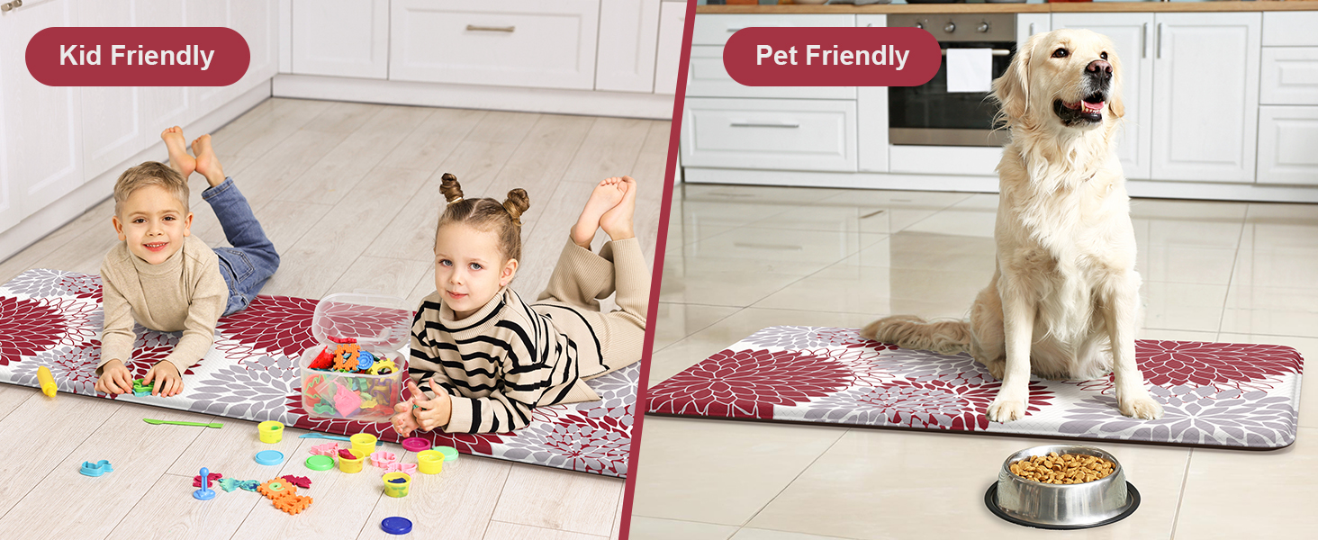 Anti Fatigue Kitchen Mats for Floor 2PCS,17