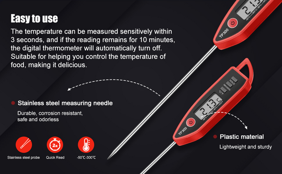Digital Thermometer Food Meat Candy Water Immediate Read Thermometer for Kitchen Cooking(24 Pcs)