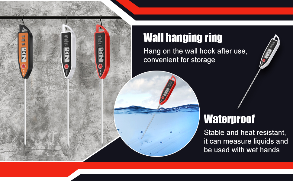 Digital Thermometer Food Meat Candy Water Immediate Read Thermometer for Kitchen Cooking(24 Pcs)