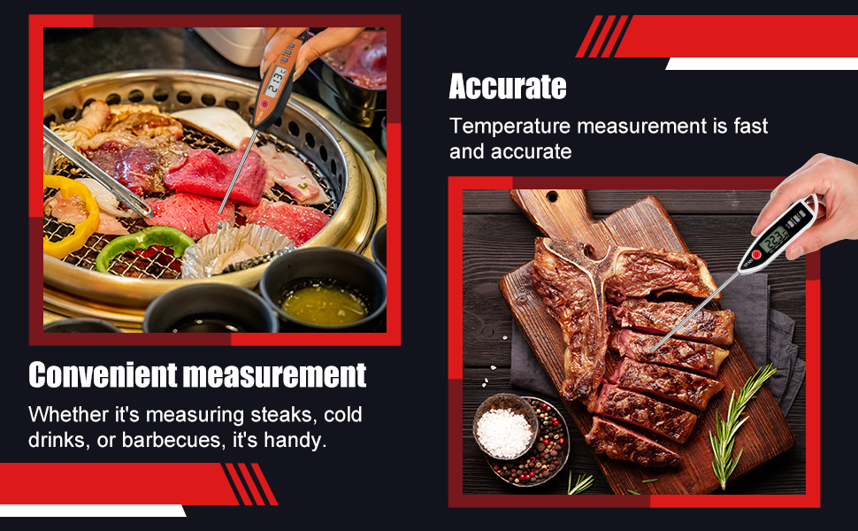 Digital Thermometer Food Meat Candy Water Immediate Read Thermometer for Kitchen Cooking(24 Pcs)