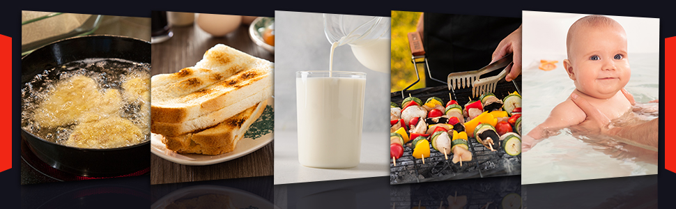 Digital Thermometer Food Meat Candy Water Immediate Read Thermometer for Kitchen Cooking(24 Pcs)