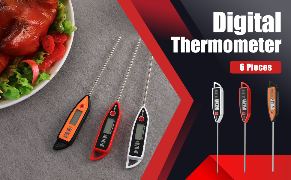 Digital Thermometer Food Meat Candy Water Immediate Read Thermometer for Kitchen Cooking(24 Pcs)
