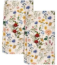 6 Pack Swedish Dishcloths for Kitchen - Reusable Dish Cloths for Washing Dishes Absorbent Cute Funny Kitchen Towels Cleaning Sponge, Floral Cat