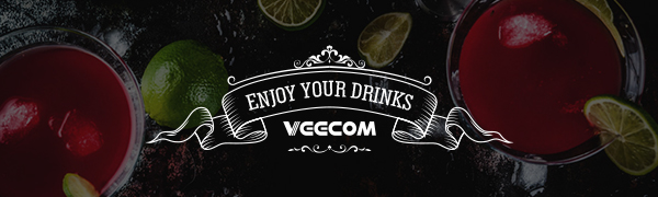 Cocktail Mixing Glass, veecom 18oz Crystal Bartender Kit, 5 Piece Bar Mixing Glass Old Fashioned Cocktail Kit with Strainer, Muddler, Spoon, Jigger, Cocktail Mixer