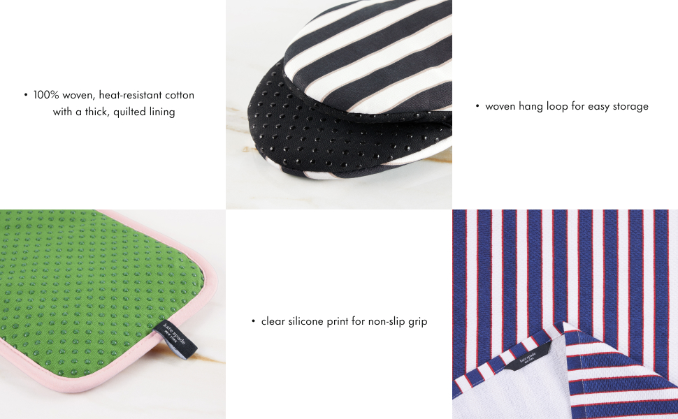 kate spade new york Botanical Stripe Pot Holder 2-Pack Set, 7