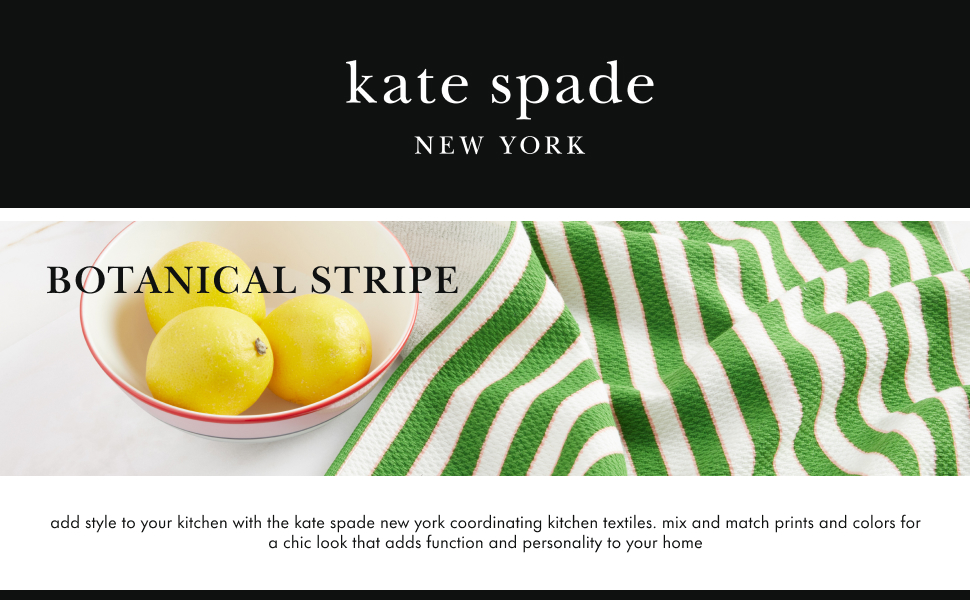 kate spade new york Botanical Stripe Pot Holder 2-Pack Set, 7