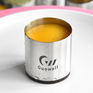Guowall Cake Ring Mold 8 pcs Mini Mousse Mould Seamless Stainless Steel Cake Cutter Small Size Round Food Pastry Shaping for Baking - 2 inch