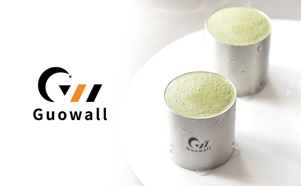 Guowall Cake Ring Mold 8 pcs Mini Mousse Mould Seamless Stainless Steel Cake Cutter Small Size Round Food Pastry Shaping for Baking - 2 inch