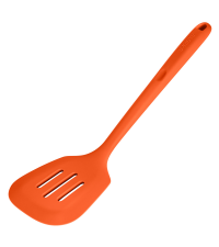 Silicone Kitchen Cooking Utensil Set: U-Taste 600ºF Heat Resistant 13.6in Extra Long Kitchen Tools, Food-Grade Non-Stick Spatula Turner Spoon Ladle for Stir Frying, Serving, Mixing (5 Pieces, Orange)