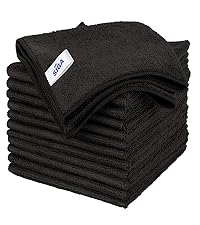 MR.SIGA Microfiber Cleaning Cloths, All-Purpose Microfiber Towels, Streak Free Cleaning Rags, Pack of 12, Green, Size 32 x 32 cm(12.6 x 12.6 inch)