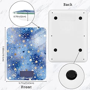 Food Scale Kitchen Scale Food Scales Digital Weight Grams and Ounces Small Electronic Food Scale for Baking Cooking Checkered Black White