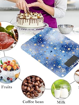 Food Scale Kitchen Scale Food Scales Digital Weight Grams and Ounces Small Electronic Food Scale for Baking Cooking Checkered Black White