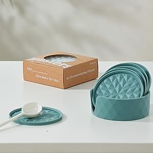 Silicone Coasters for Drinks[4 Pack]- Cup Mat for Tabletop Protection-Non-Slip, Non-Stick, Coffee Table Decor, Great Gift for Any Occasion, Black