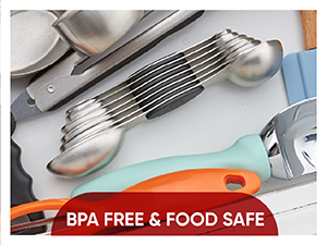 Spring Chef Stainless Steel Metal Magnetic Measuring Spoons Set of 8 with Leveler, Heavy Duty Nesting Teaspoon & Tablespoon Measuring Spoons, Kitchen Gadgets for Baking & Cooking - Desert Sunset