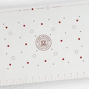 King Arthur Baking Company Cookie Mat, Oven Safe Silicone Reusable Baking Mat, For Precise Cookie Dough Spacing And Placement, Fits Half-Size Pans