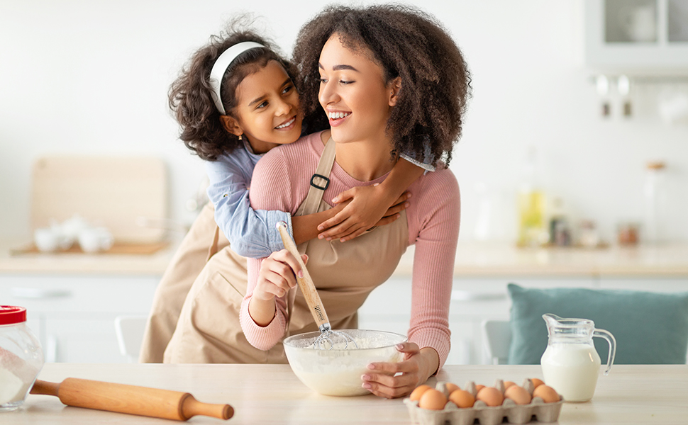 ORBLUE Premium Danish Dough Whisk - Dutch Whisk with Stainless Steel Ring - Danish Whisk for Bread, Pastry or Pizza Dough, 13-inch 1-PACK