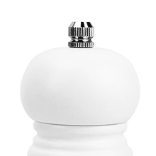 Salt and Pepper Grinder Set of 2 - Wood Salt and Pepper Mill with Adjustable Coarseness Ceramic Core - Manual Salt Grinders Refillable Spice Mills - Pepper Shakers for Sea Salt/Chili/Sesame, 6.5 Inch