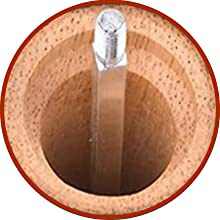 Salt and Pepper Grinder Set of 2 - Wood Salt and Pepper Mill with Adjustable Coarseness Ceramic Core - Manual Salt Grinders Refillable Spice Mills - Pepper Shakers for Sea Salt/Chili/Sesame, 6.5 Inch