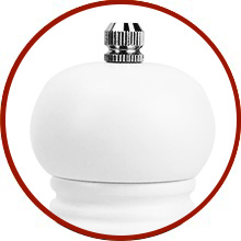 Salt and Pepper Grinder Set of 2 - Wood Salt and Pepper Mill with Adjustable Coarseness Ceramic Core - Manual Salt Grinders Refillable Spice Mills - Pepper Shakers for Sea Salt/Chili/Sesame, 6.5 Inch