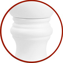 Salt and Pepper Grinder Set of 2 - Wood Salt and Pepper Mill with Adjustable Coarseness Ceramic Core - Manual Salt Grinders Refillable Spice Mills - Pepper Shakers for Sea Salt/Chili/Sesame, 6.5 Inch