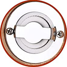 Salt and Pepper Grinder Set of 2 - Wood Salt and Pepper Mill with Adjustable Coarseness Ceramic Core - Manual Salt Grinders Refillable Spice Mills - Pepper Shakers for Sea Salt/Chili/Sesame, 6.5 Inch