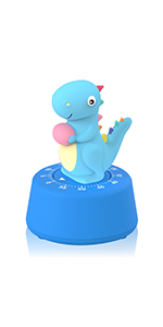 60 Minutes Mechanical Kitchen Timer,Cute Dinosaur Timer for Kids,Wind Up Egg Timer for Cooking,Reading,Classroom and Do Sports. (Sky Blue)