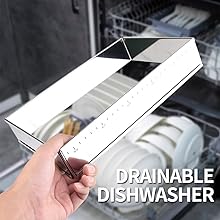 Guowall Extensible Stainless Steel Square Cake Mold Heavy Duty Adjustable Mousse Ring Rectangle Shaped Detachable Mousse Cake Cutter, Pastry DIY Baking Tool - 10 * 7in