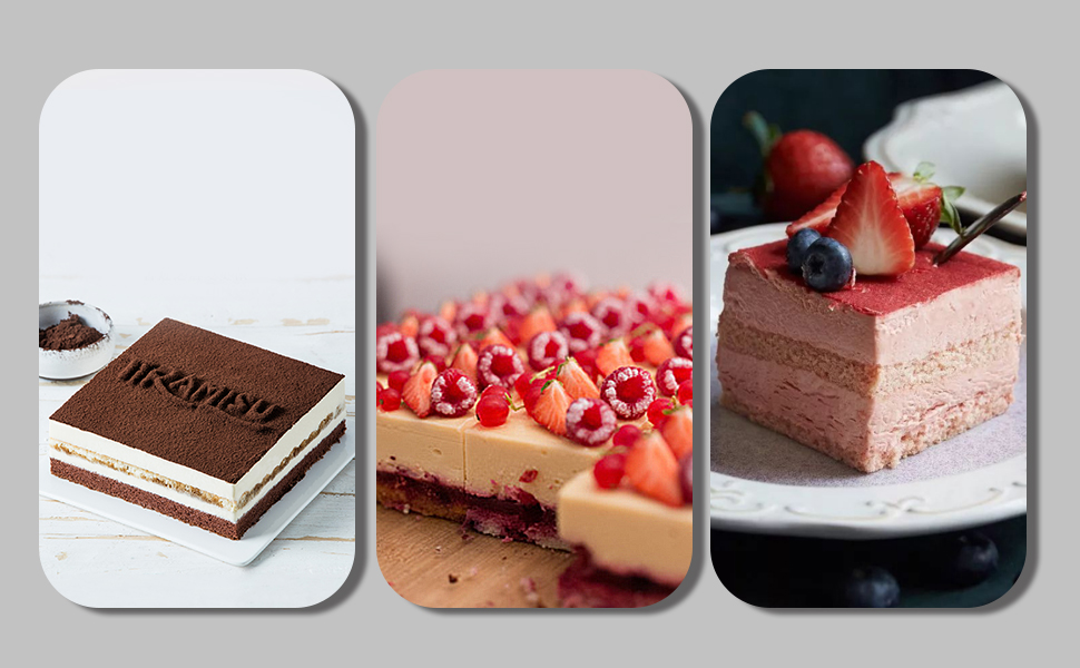 Guowall Extensible Stainless Steel Square Cake Mold Heavy Duty Adjustable Mousse Ring Rectangle Shaped Detachable Mousse Cake Cutter, Pastry DIY Baking Tool - 10 * 7in