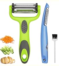 Vegetable Peeler Large Peelers for Kitchen, Y Wide Veggie Shredder for Cabbage Lettuce Julienne, Swivel Stainless Steel Blades Big Size
