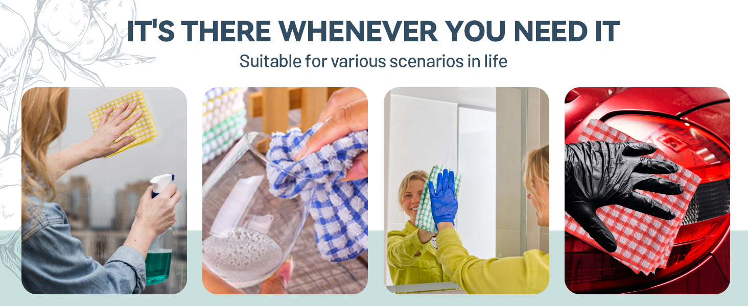 Egles 16 Packs Kitchen Dishcloths 12x12 Inches 100% Cotton Kitchen Dish Cloths for Washing Dishes Scrubbing Wash Cloths Dish Towels Sets (Mix Color)