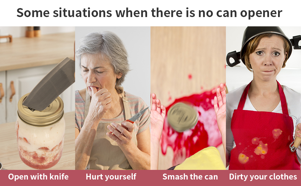 CYDW Mason Jar Opener Tool with No Lid Dents or Damage, Can Opener Manual Multi-Purpose, Easy Twist Manual Handheld Top Remover Utensil, Canning Supplies Tools and Bottle Opener, Made For Lifetime