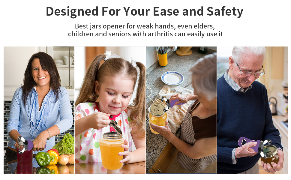 CYDW Mason Jar Opener Tool with No Lid Dents or Damage, Can Opener Manual Multi-Purpose, Easy Twist Manual Handheld Top Remover Utensil, Canning Supplies Tools and Bottle Opener, Made For Lifetime