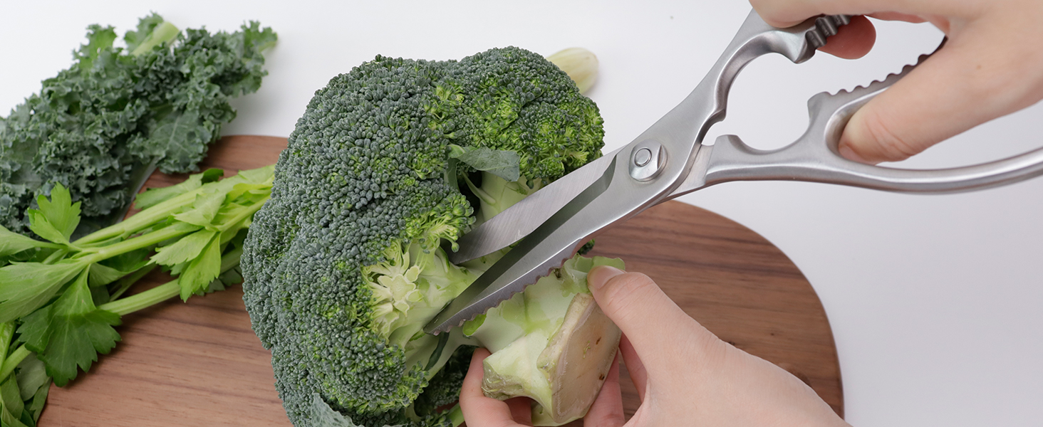Kitchen Scissors, Forged Stainless Steel Heavy Duty Kitchen Shears, Dishwasher Safe Cooking Scissors for Meat, Poultry & Vegetables