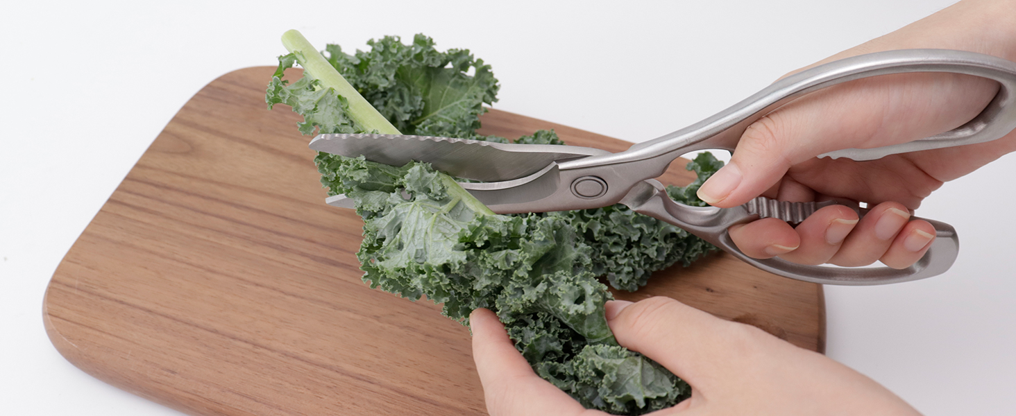 Kitchen Scissors, Forged Stainless Steel Heavy Duty Kitchen Shears, Dishwasher Safe Cooking Scissors for Meat, Poultry & Vegetables