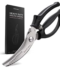 Kitchen Scissors, Forged Stainless Steel Heavy Duty Kitchen Shears, Dishwasher Safe Cooking Scissors for Meat, Poultry & Vegetables