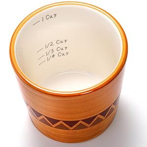 Coloch 5Pcs Ceramic Measuring Spoons in Pot, Cactus Shape Baking Measuring Spoons and Cup Decorative Cactus Figurine Measuring Spoon Set for Baking, Milk, Sugar, Salt