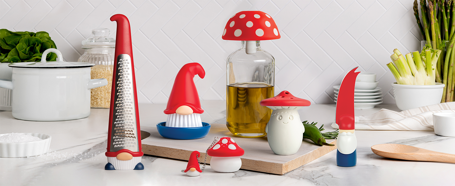 NEW Crabby Clip-On Strainer by OTOTO - Silicone and Stainless Steel Pasta Strainer, Funny Gifts, Cute Kitchen Accessories, Red Crab, Cool Kitchen Gadgets