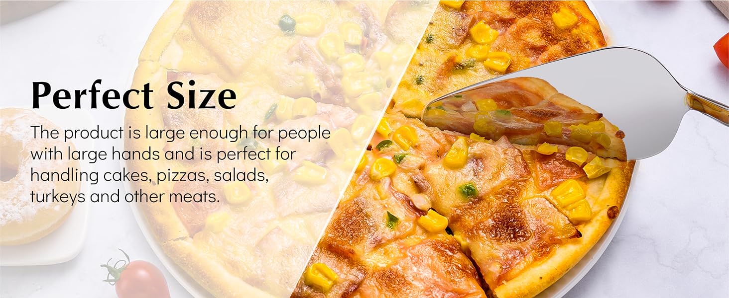 KINGSTONE Serving Tongs 4 Piece,18/10 Stainless Steel 10.62inch Kitchen Tongs For Serving Food,Buffet, Wedding, Party Catering, Food Salad/Cake/Bread, BBQ with Locking