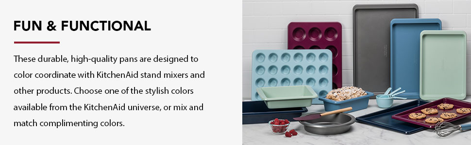 KitchenAid 24-Cup Nonstick Aluminized Steel Mini Muffin Pan, Contour Silver